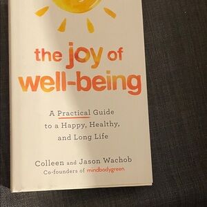 Source Unknown The Joy of Well-Being Book - Yellow and Orange